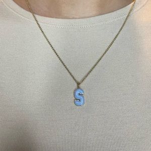 GOLD “S” INITIAL NECKLACE